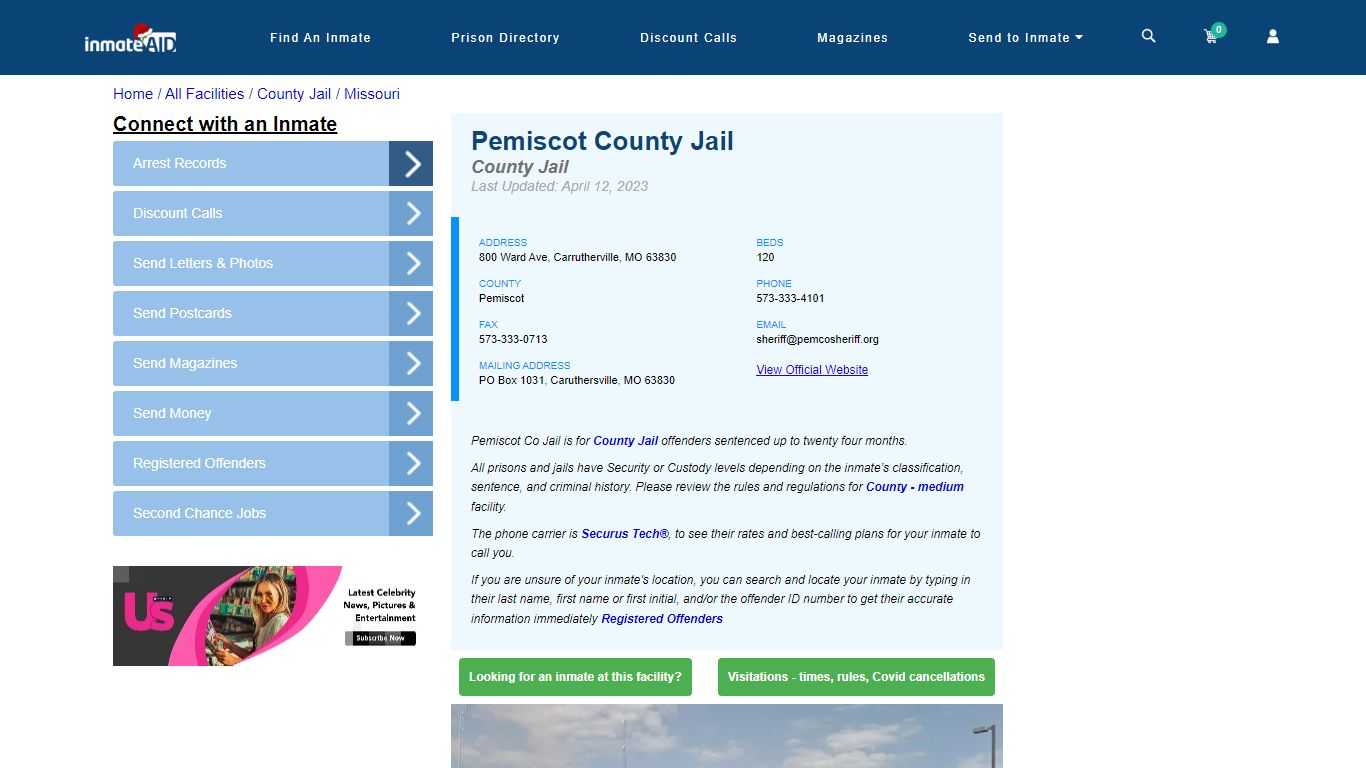 Pemiscot County Jail - Inmate Locator - Carrutherville, MO